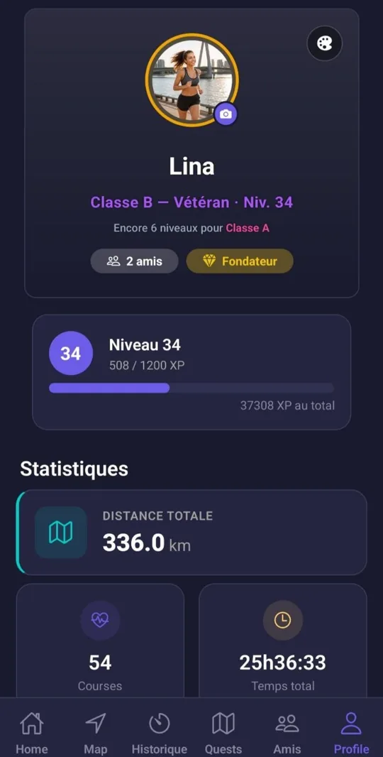 Profil, niveau et classe